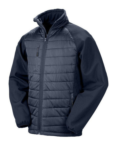 Result Recycled R237X Result Black Compass Softshell Jacket - Navy/Navy