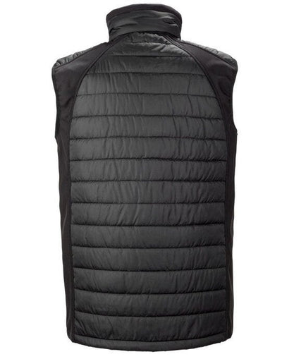 Result Recycled R238X Result Black Compass Softshell Gilet - Black/Black