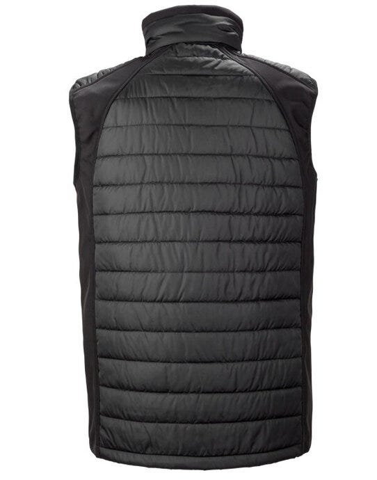 Result Recycled R238X Result Black Compass Softshell Gilet - Black/Black