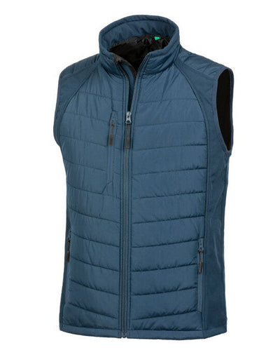 Result Recycled R238X Result Black Compass Softshell Gilet - Navy/Navy