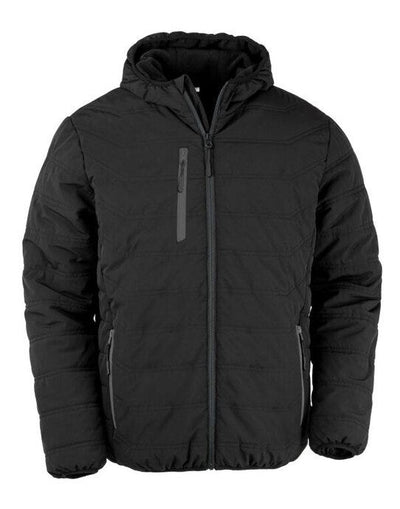 Result Recycled R240X Result Black Compass Padded Winter Jkt - Black/Black