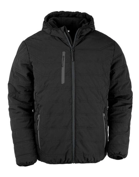 Result Recycled R240X Result Black Compass Padded Winter Jkt - Black/Black