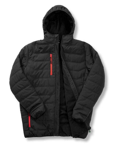 Result Recycled R240X Result Black Compass Padded Winter Jkt - Black/Red