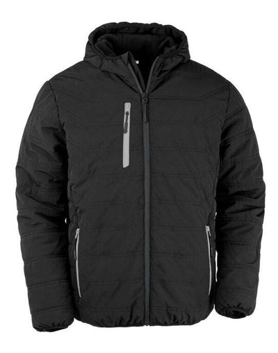 Result Recycled R240X Result Black Compass Padded Winter Jkt - Black/ Grey