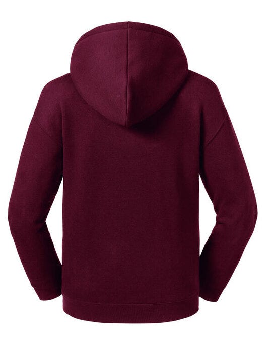 Russell Athletic R265B Russell Kids Authentic Hooded Sweat - Burgundy