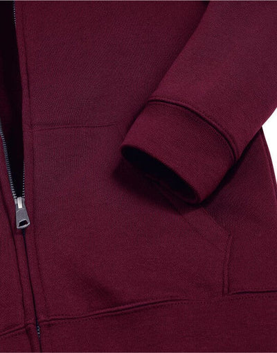 Russell Athletic R266B Russell Kids Authentic Zip Hood Sweat - Burgundy