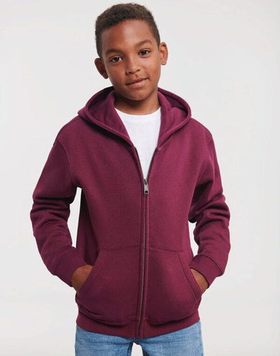Russell Athletic R266B Russell Kids Authentic Zip Hood Sweat - Burgundy