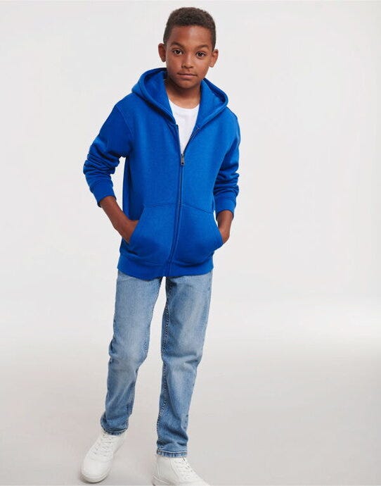 Russell Athletic R266B Russell Kids Authentic Zip Hood Sweat - Bright Royal