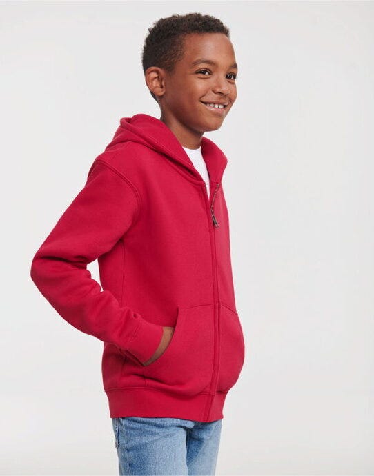 Russell Athletic R266B Russell Kids Authentic Zip Hood Sweat - Classic Red