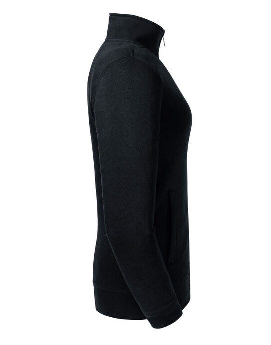 Russell Athletic R267F Russell Ladies Authentic Sweat Jacket - Black