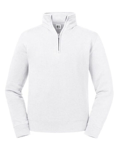 Russell Athletic R270M Russell Authentic 1/4 Zip Sweat - White
