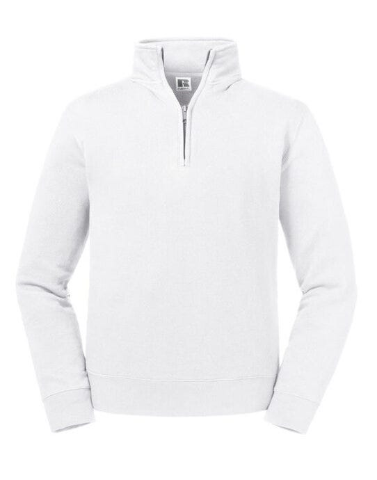 Russell Athletic R270M Russell Authentic 1/4 Zip Sweat - White