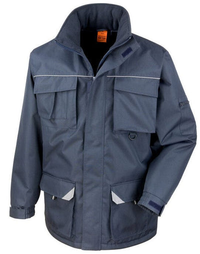 Result Work-Guard R301X Result Workguard Sabre Long Coat - Navy