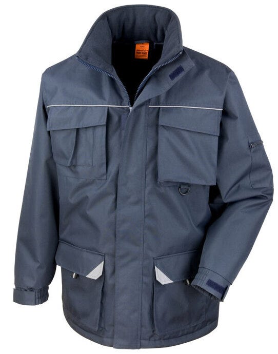 Result Work-Guard R301X Result Workguard Sabre Long Coat - Navy