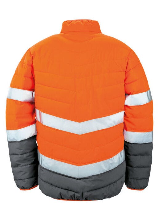 Result Safeguard R325M Mens Safety Jacket - Fluorescent Orange