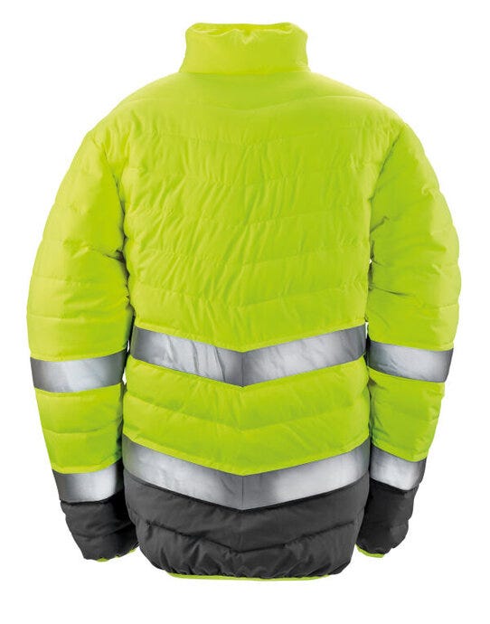 Result Safeguard R325M Mens Safety Jacket - Fluro Yellow