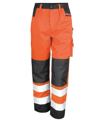 Result Safeguard R327X Result Safe-Guard Safety Cargo Trousers - Hi Vis Orange