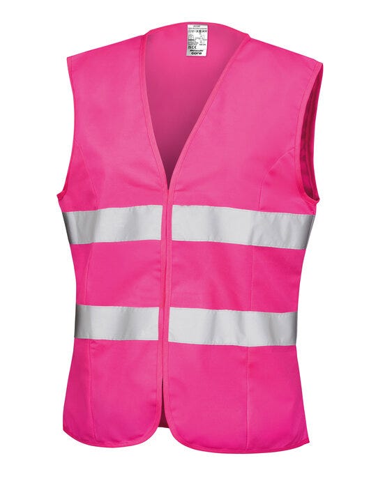 Result Safeguard R334F Result Safe-Guard Womens Safety Vest - Floro Pink