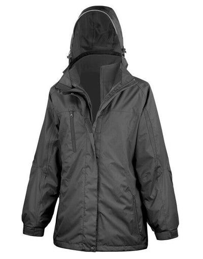 Result R400F Womens 3 In 1 Journey Jacket - Black/Black