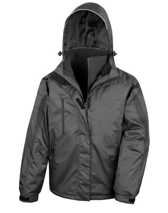 Result R400M Mens 3 In 1 Journey Jacket - Black/Black