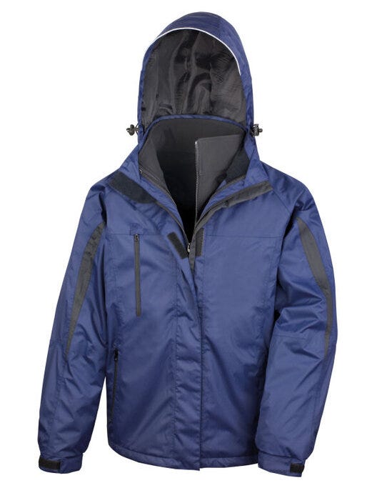 Result R400M Mens 3 In 1 Journey Jacket - Navy/Black