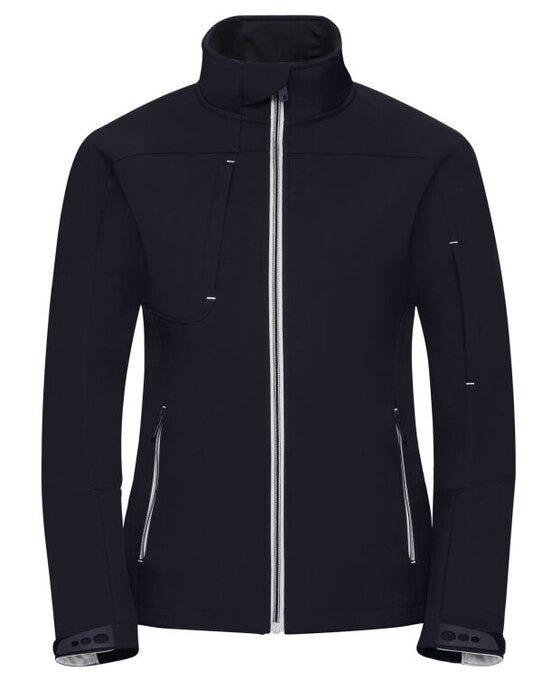 Russell Athletic R410F Russell Ladies Bionic Softshell Jacket - French Navy