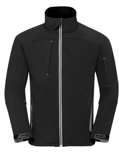 Russell Athletic R410M Russell Mens Bionic Softshell Jacket - Black