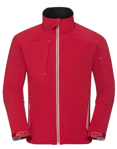 Russell Athletic R410M Russell Mens Bionic Softshell Jacket - Classic Red