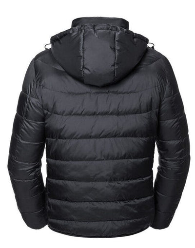 Russell Athletic R440M Russell Mens Hooded Nano Jacket - Black