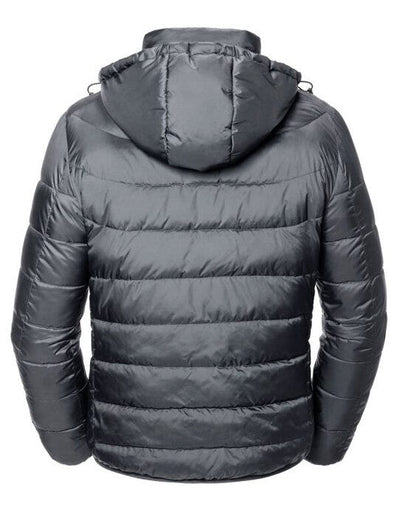 Russell Athletic R440M Russell Mens Hooded Nano Jacket - Iron Grey