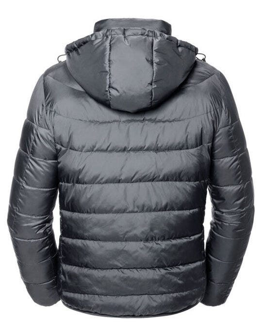 Russell Athletic R440M Russell Mens Hooded Nano Jacket - Iron Grey