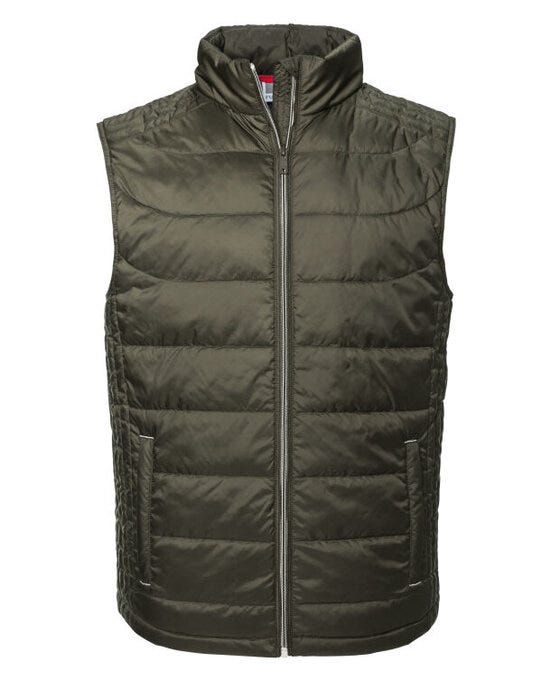 Russell Athletic R441M Russell Mens Nano Bodywarmer - Dark Olive