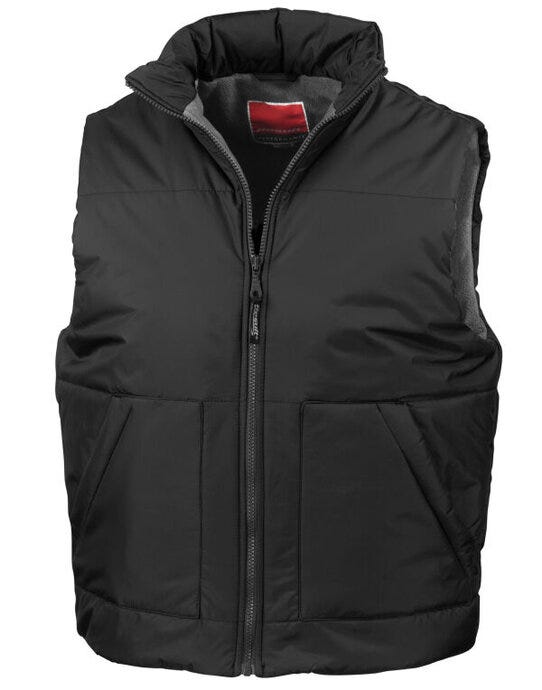 Result R44X Fleece Lined Bodywarmer - Black