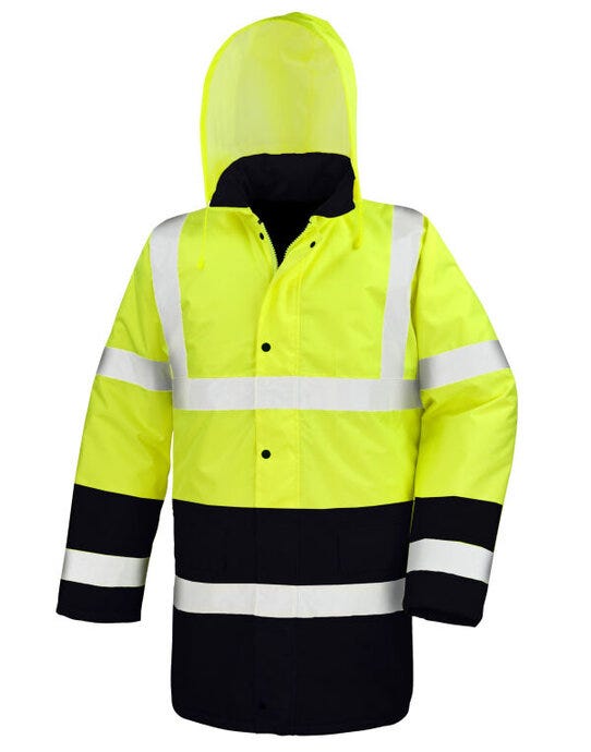 Result Safeguard R452X Moterway 2-Tone Coat - Fluorescent Yellow/Black