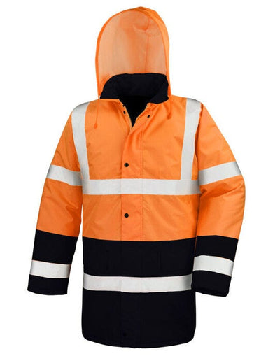 Result Safeguard R452X Moterway 2-Tone Coat - Fluorescent Orange/Black