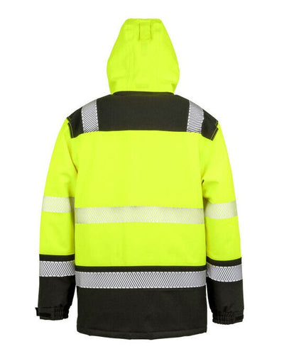 Result Safeguard R475X Result SGuard Extreme Tech Safety Coat - Fluorescent Yellow/Black