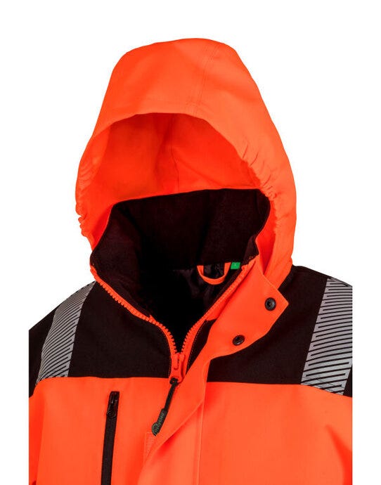 Result Safeguard R475X Result SGuard Extreme Tech Safety Coat - Fluorescent Orange/Black