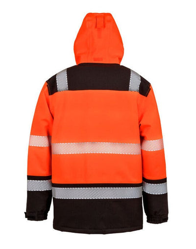 Result Safeguard R475X Result SGuard Extreme Tech Safety Coat - Fluorescent Orange/Black
