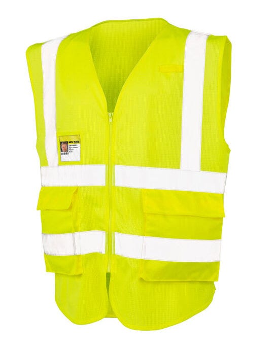 Result Safeguard R479X Result Sguard Exec Cool Mesh Safety Vest - Fluoresent Yellow