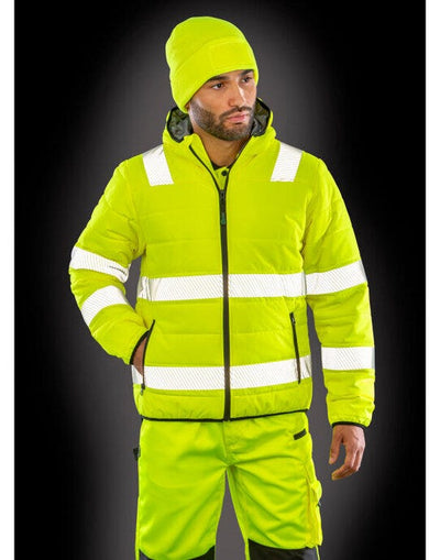Result Recycled R500X Result Rcycled Ripstop Padded Safety Jkt - Fluoresent Yellow