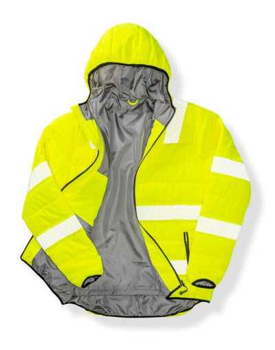 Result Recycled R500X Result Rcycled Ripstop Padded Safety Jkt - Fluoresent Yellow