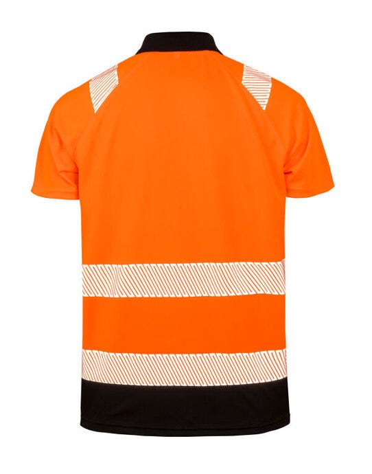 Result Recycled R501X Safety Polo - Fluoresent Orange