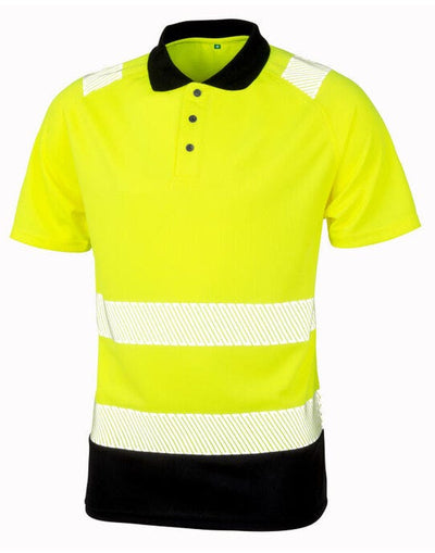 Result Recycled R501X Safety Polo - Fluoresent Yellow
