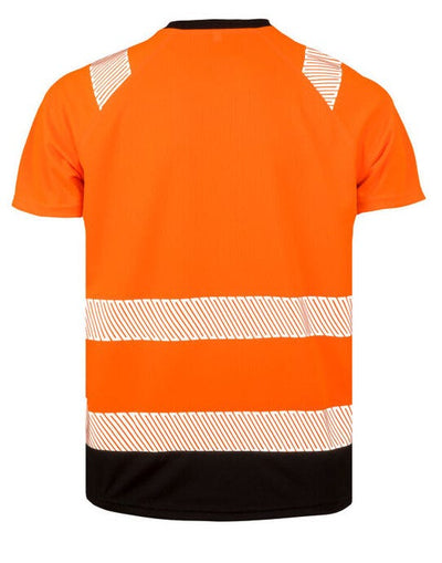 Result Recycled R502X Safety T-Shirt - Fluoresent Orange