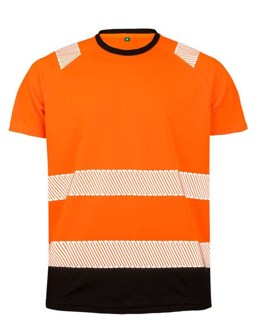 Result Recycled R502X Safety T-Shirt - Fluoresent Orange