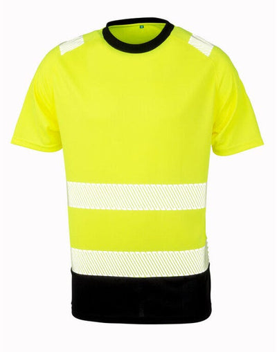 Result Recycled R502X Safety T-Shirt - Fluoresent Yellow
