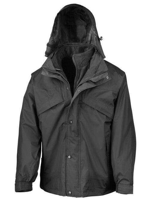 Result R68X 3 In 1 Zip and Clip Jacket - Black