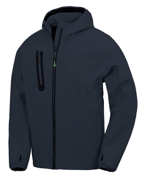 Result Recycled R909X Result 3-Layer Recycled Hooded Softshell - Navy/Navy