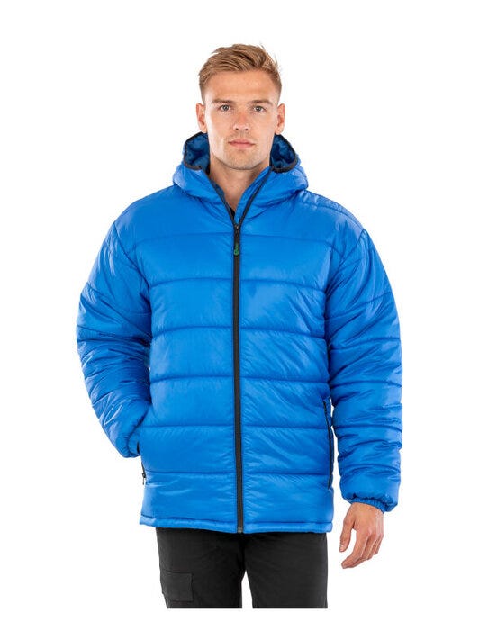 Result Recycled R910X Hooded Padded Parka - Royal Blue