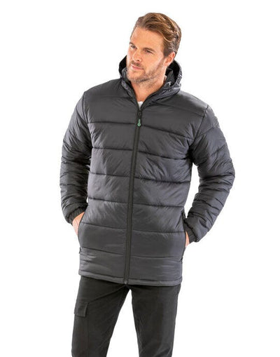 Result Recycled R910X Hooded Padded Parka - Black